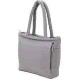 Puffer Recycled 15" Laptop Tote — Gray (GY) — blank left angle — 6
