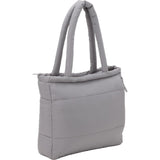 Puffer Recycled 15" Laptop Tote — Gray (GY) — blank right angle — 5