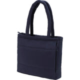 Puffer Recycled 15" Laptop Tote — Navy (NY) — blank left angle — 11