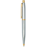 Sheaffer® VFM Polished Chrome with Gold Ballpoint — Silver (SL) — blank front view — 3
