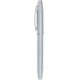 Sheaffer® 100 Brushed Chrome Roller Ball — Silver (SL) — blank front view — 3