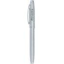 Sheaffer® 100 Brushed Chrome Roller Ball — Silver (SL) — decorated front view