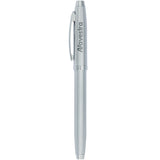 Sheaffer® 100 Brushed Chrome Roller Ball — Silver (SL) — decorated front view — 2