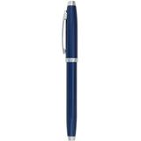 Sheaffer® 100 Glossy Lacquer Roller Ball — Blue (BL) — blank front view — 3