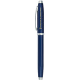 Sheaffer® 100 Glossy Lacquer Roller Ball — Blue (BL) — decorated front view — 2