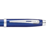 Sheaffer® 100 Glossy Lacquer Ballpoint — Blue (BL) — blank detail view — 10