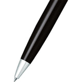 Sheaffer® 300 Glossy Black and Chrome Ballpoint Pen — Black (BK) — blank detail view — 7