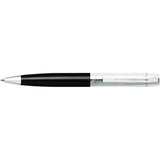 Sheaffer® 300 Glossy Black and Chrome Ballpoint Pen — Black (BK) — blank product view — 6