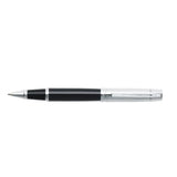 Sheaffer® 300 Glossy Black and Chrome Rollerball Pen — Black (BK) — blank front view — 5