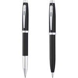 Sheaffer® 100 Glossy Ballpoint & Rollerball Pen Gift Set — Black (BK) — blank product view — 11