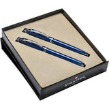 Sheaffer® 100 Glossy Ballpoint & Rollerball Pen Gift Set — Blue (BL) — blank product view — 25