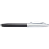 Sheaffer® 100 Glossy Black & Chrome Roller Ball Pen — Black (BK) — blank front view — 5