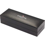 Sheaffer® 100 Glossy Black & Chrome Roller Ball Pen — Black (BK) — blank product view — 4