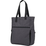 Luna RPET Convertible Backpack Tote — Charcoal (CA) — blank left angle — 10