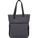 Luna RPET Convertible Backpack Tote — Charcoal (CA) — blank front view — 7