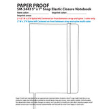 5" x 7" FSC Mix Snap Elastic Closure Notebook — Red — blank product view — 11