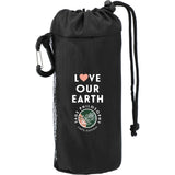 Ash Recycled PET 3-Pack Shopper Totes — Graphite (GA) — decorated front view — 3