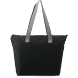 Reclaim Two-Tone Recycled Zippered Tote — Graphite (GA) — blank product view — 8