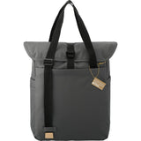 Aft Recycled Computer Tote — Gray (GY) — blank front view — 4