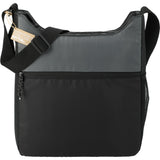 NBN Trailhead Recycled Zippered Tote — Black — blank front view — 5
