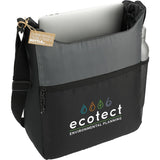 NBN Trailhead Recycled Zippered Tote — Black — decorated right angle — 3