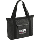 NBN All-Weather Recycled Tote — Black (BK) — decorated right angle — 3