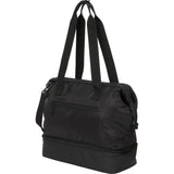 Daybreak Recycled Weekender Tote — Black (BK) — blank left angle — 6