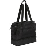 Daybreak Recycled Weekender Tote — Black (BK) — blank right angle — 5