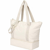 Daybreak Recycled Travel Tote — Natural (NT) — blank left angle — 7
