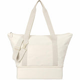 Daybreak Recycled Travel Tote — Natural (NT) — blank front view — 4