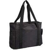 Daybreak Recycled Multipurpose Tote — Black (BK) — blank right angle — 8