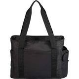 Daybreak Recycled Multipurpose Tote — Black (BK) — blank front view — 6