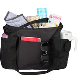 Daybreak Recycled Multipurpose Tote — Black (BK) — blank product view — 5