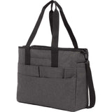 Multi-Pocket Laptop Tote — Graphite (GA) — blank left angle — 9