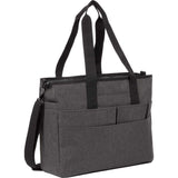 Multi-Pocket Laptop Tote — Graphite (GA) — blank right angle — 8