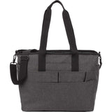 Multi-Pocket Laptop Tote — Graphite (GA) — blank front view — 6