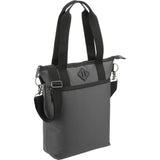 Repreve® Ocean Computer Tote — Charcoal (CA) — blank right angle — 4
