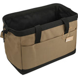 NBN Recycled Utility Zippered Tool Tote — Brown (BR) — blank right angle — 11