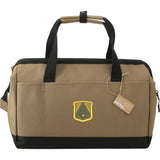 NBN Recycled Utility Zippered Tool Tote — Brown (BR) — decorated front view — 4