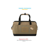 NBN Recycled Utility Zippered Tool Tote — Brown — blank product view — 3
