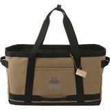 NBN Recycled Utility Tote — Brown (BR) — decorated front view — 2