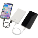 4,000 mAh MagClick™ Wireless Power Bank with Watch Charger SM-2854WH White (WH), supplier product view 10