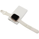 4,000 mAh MagClick™ Wireless Power Bank with Watch Charger SM-2854WH White (WH), supplier product view 12