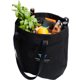 Bellroy Market Tote — Black (BK) — decorated left angle — 4
