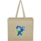 4oz Recycled Cotton Shopper Tote with Laminated Interior custom branded promotional totes — 1