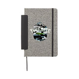 5.5" x 8.5" FSC Recycled Viper RPET Notebook custom branded promotional product — 1