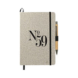 5.5" x 8.5" Recycled Cotton Bound Journal Set custom branded promotional product — 1