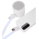 5-in-1 40W PD Charging Cable Lanyard in White — supplier blank view