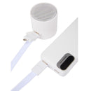 5-in-1 40W PD Charging Cable Lanyard in White — supplier blank view