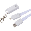 5-in-1 40W PD Charging Cable Lanyard in White — supplier product detail view